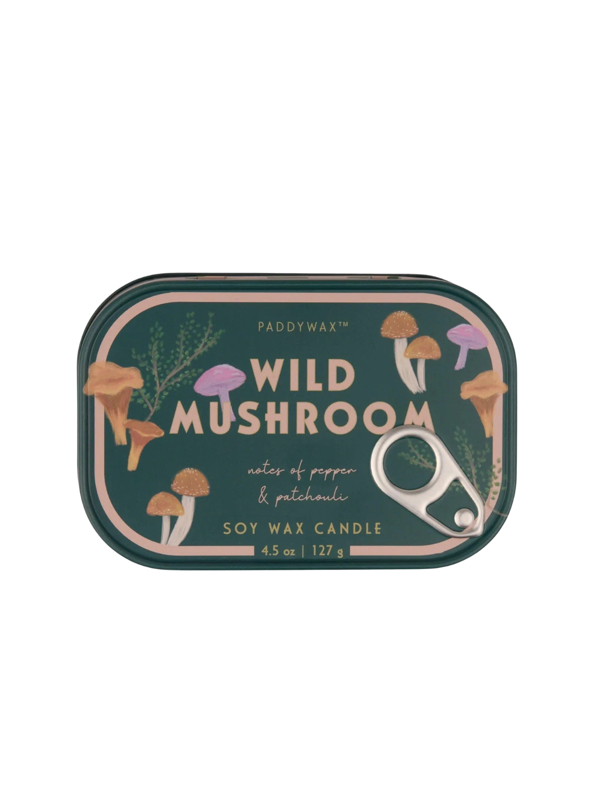 Bistro 4.5oz Printed Tin Candle - Wild Mushroom from Paddywax