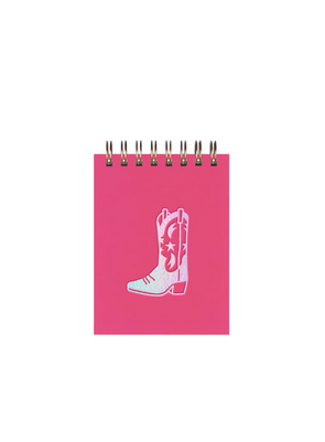 Cowboy Boot Mini Jotter Notebook from Ruff House Print Shop