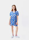 Summer Dress in Blue and Pink with Stars from Compañia Fantastica Mini