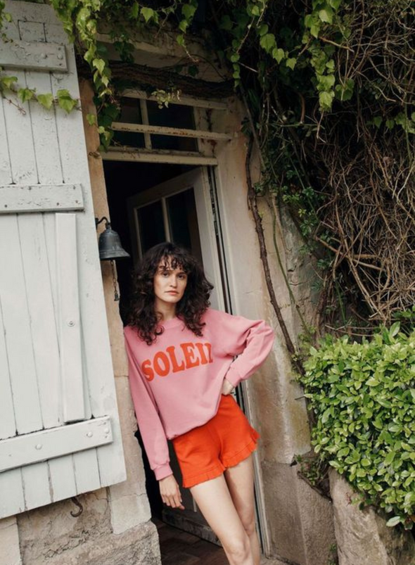 Bahia Soleil Sweatshirt in Pink & Red from Emile & Ida