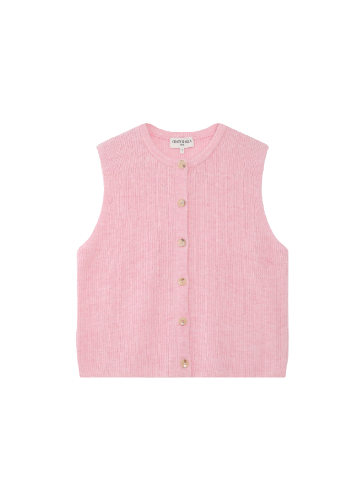 Grace & Mila Vollando Cardigan In Rose
