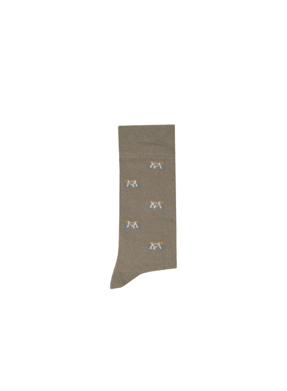 Box of 3 Socks in Kaki + Ochre from Faguo