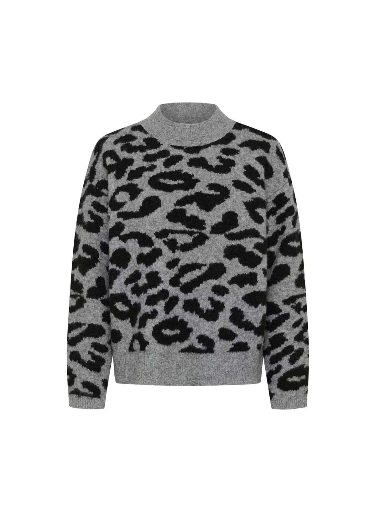 Sandra Pullover in Black Leopard from Kaffe