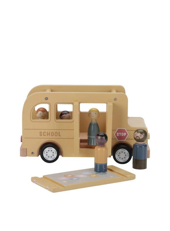 School Bus with Figures from Little Dutch