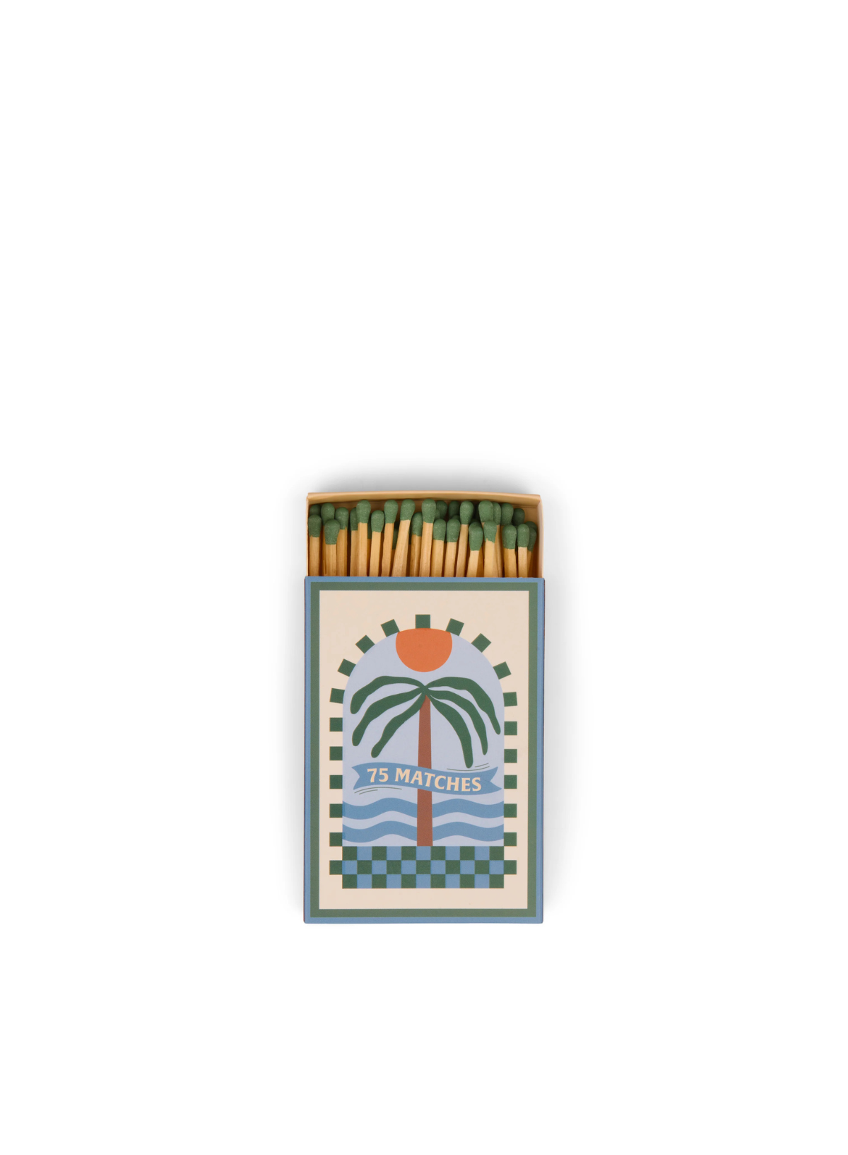 A Dopo Boxed Matches Palm Tree Dark Green from Paddywax
