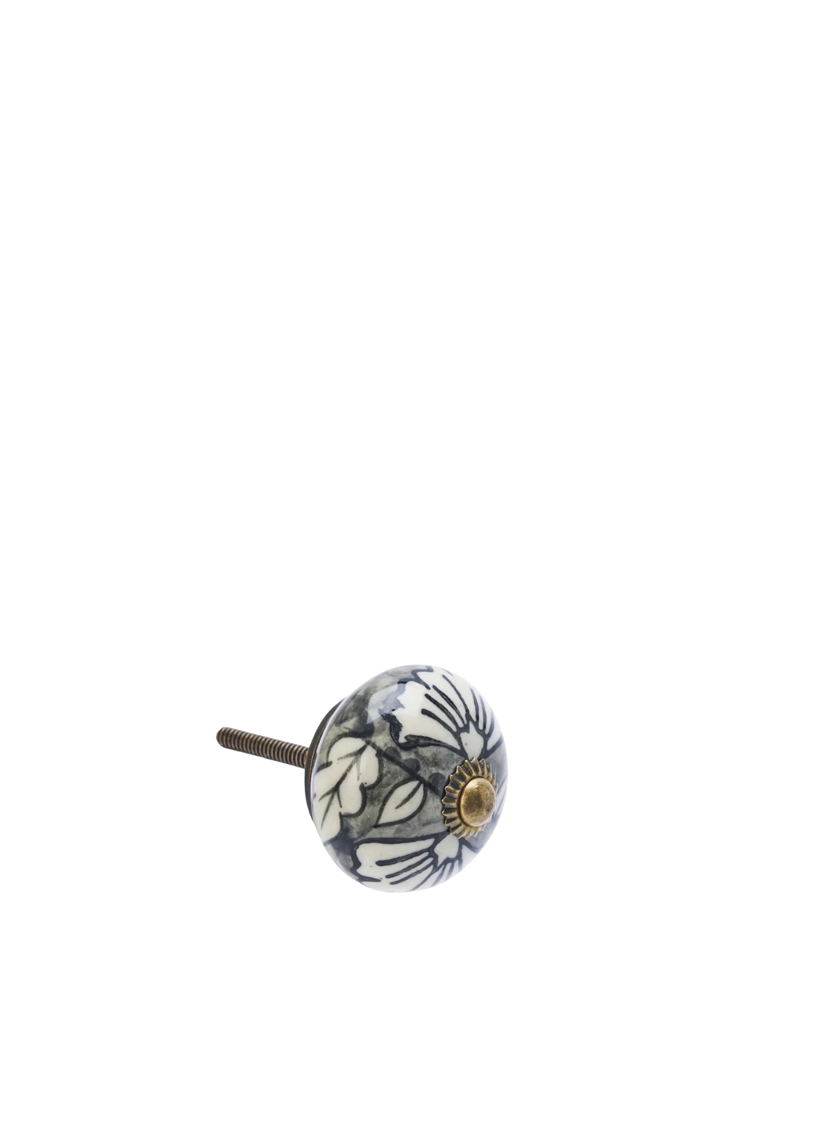 Charlie Hand Painted Stoneware Door Knob from Madam Stoltz