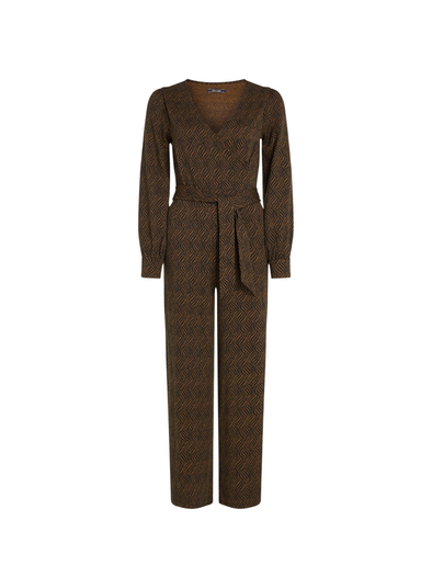 Zita Jumpsuit Ruby Jacquard in Black from King Louie
