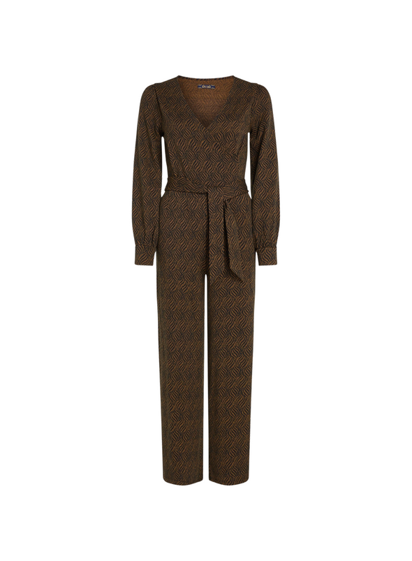 Zita Jumpsuit Ruby Jacquard in Black from King Louie