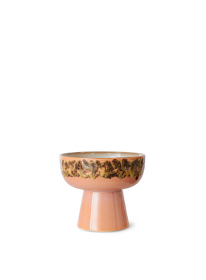 70s Ceramics Tapas Bowl on Base L in Lush from HK Living