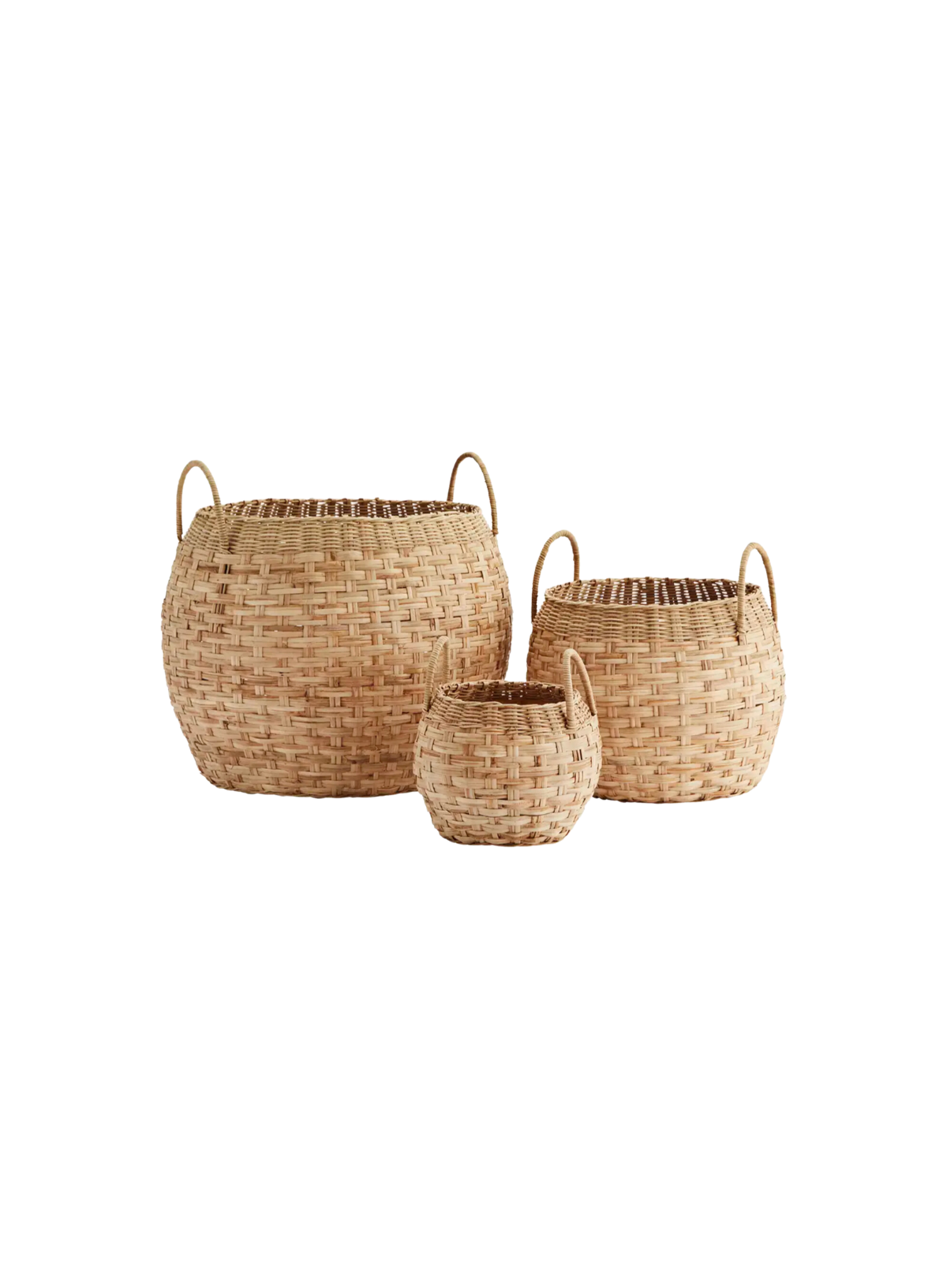 Natural Bamboo Rattan Basket Small from Madam Stoltz