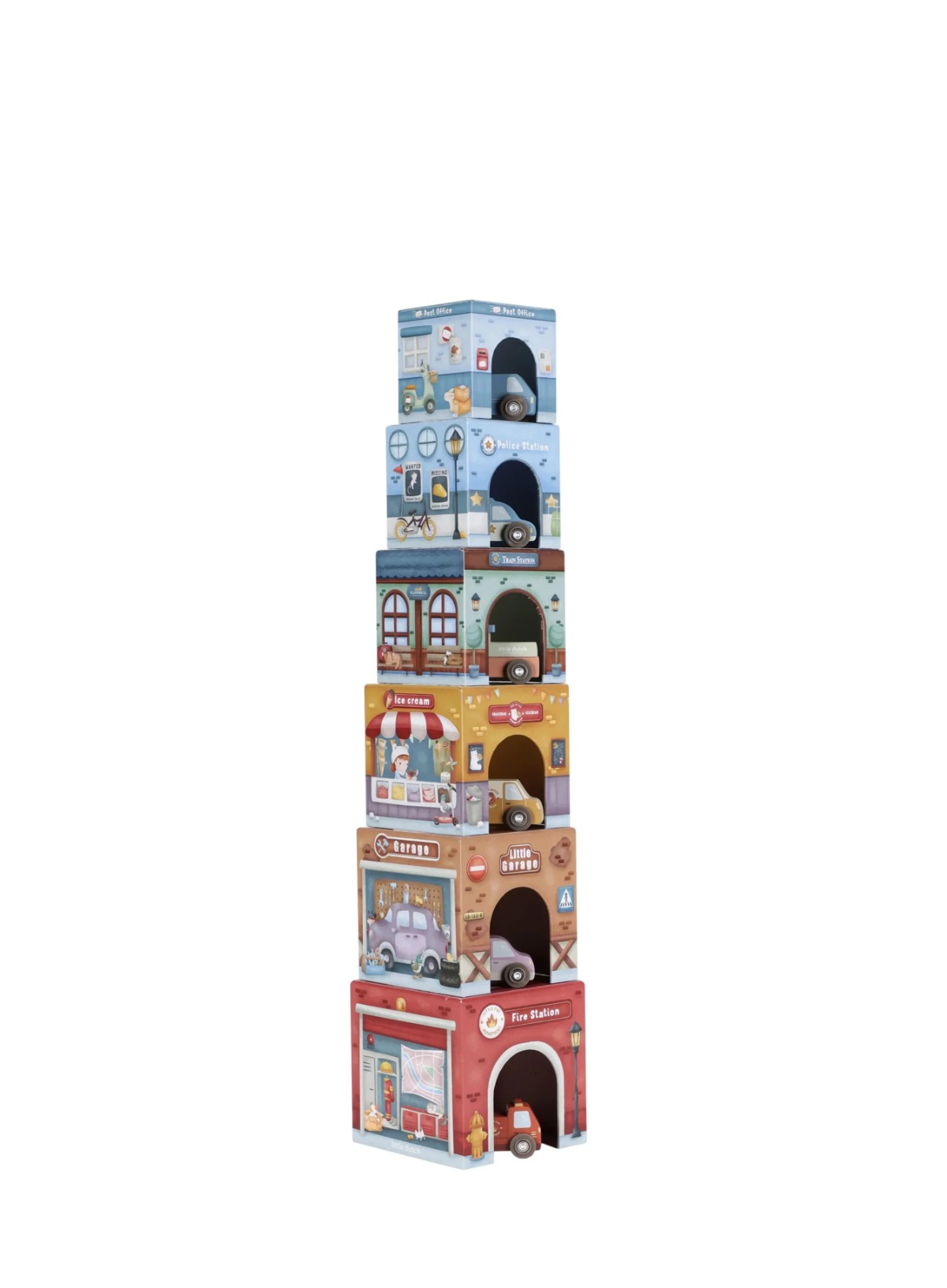 Little Dutch Stacking Blocks With Cars