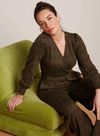 Zita Jumpsuit Ruby Jacquard in Black from King Louie