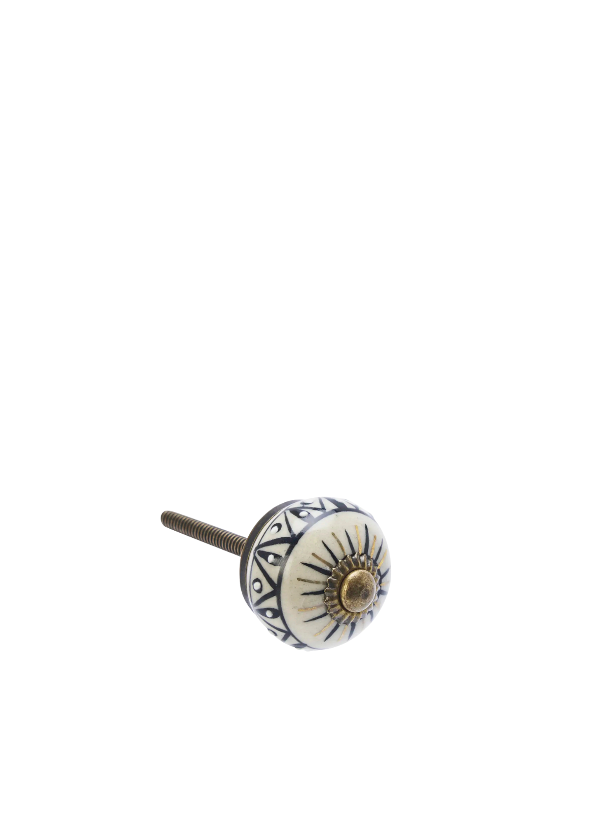 Oliver Hand Painted Stoneware Door Knob from Madam Stoltz