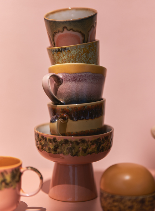 70s Ceramics Cappuccino Mug in Cliffs from HK Living