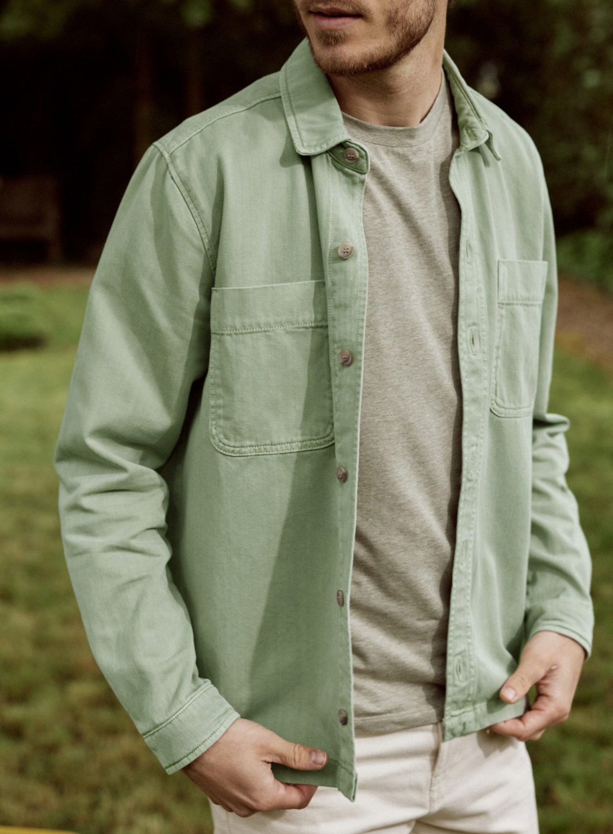 Clemont Woven Shirt in Kaki from Faguo