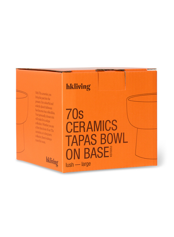 70s Ceramics Tapas Bowl on Base L in Lush from HK Living