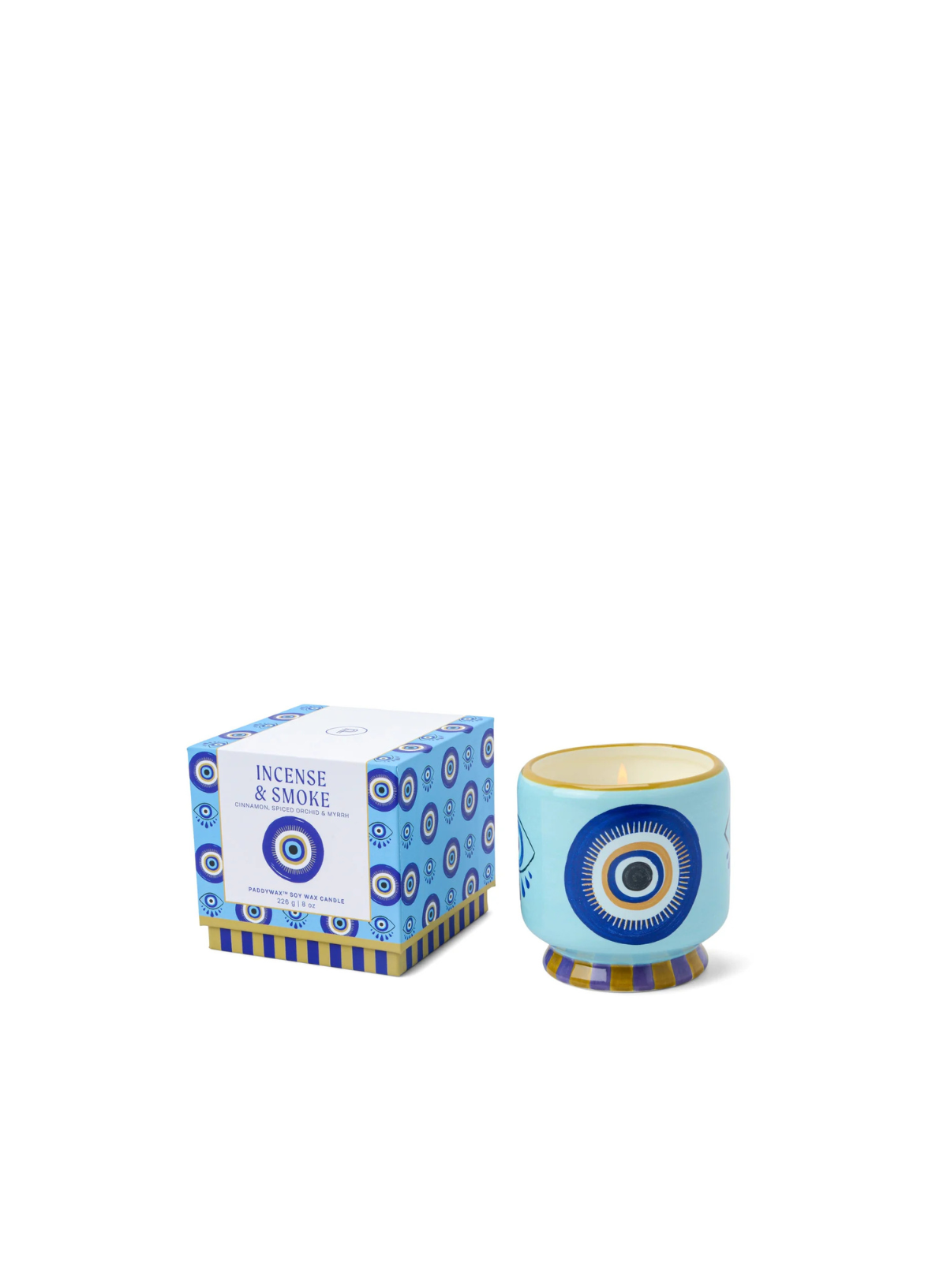 Adopo Eye Ceramic Candle in Incense & Smoke from Paddywax