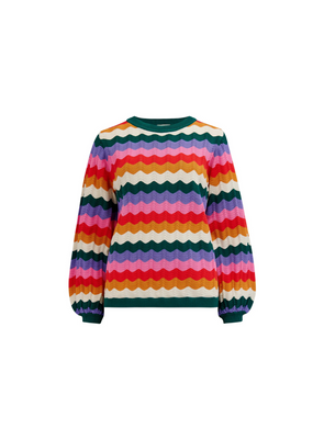 Ivona Jumper in Multi Beach Waves fom Sugarhill