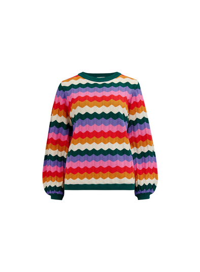 Ivona Jumper in Multi Beach Waves fom Sugarhill