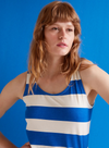 Long Dress in Blue Stripes from Compañia Fantastica
