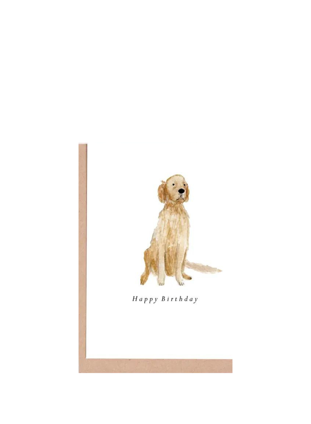 HeatherLucyJ Design Golden Retriever Birthday Card