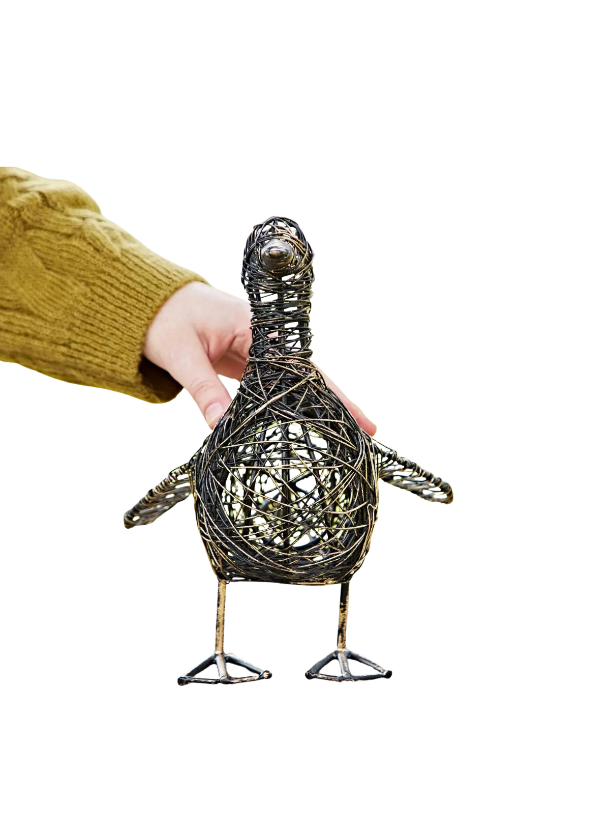 Paper High Gift Co Kriti the Small Flapping Duck Wire Garden Ornament