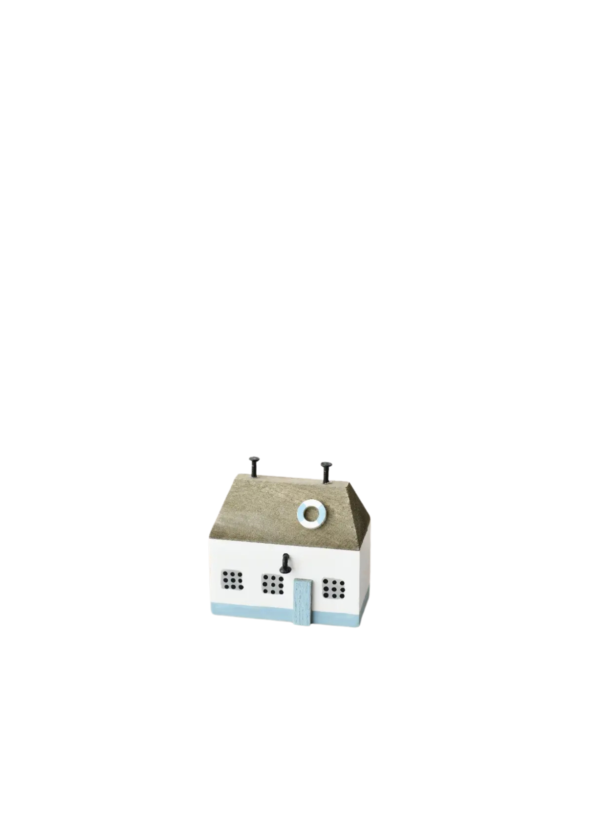 Seaside Wooden House Decoration 7cm from Gainsborough Giftware