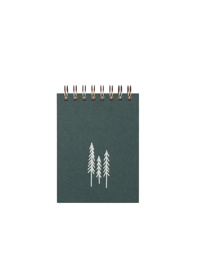 Evergreen Trees Mini Jotter Notebook from Ruff House Print Shop