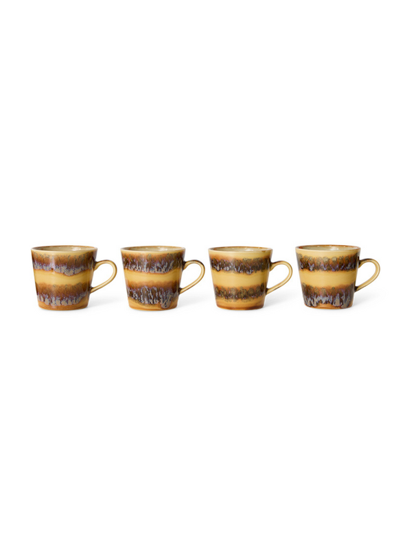 70s Ceramics Cappuccino Mug in Cliffs from HK Living