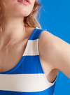 Long Dress in Blue Stripes from Compañia Fantastica