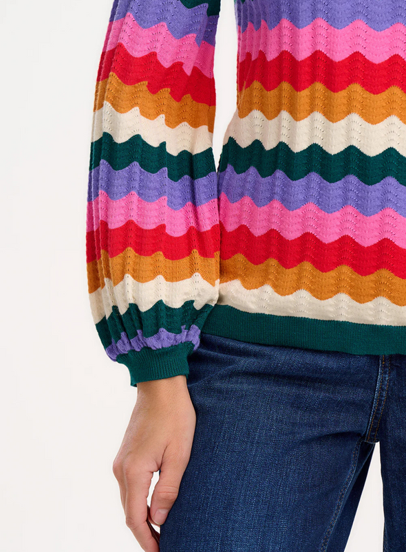 Ivona Jumper in Multi Beach Waves fom Sugarhill