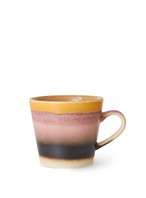 70s Ceramics Cappuccino Mug in New Sunset from HK Living
