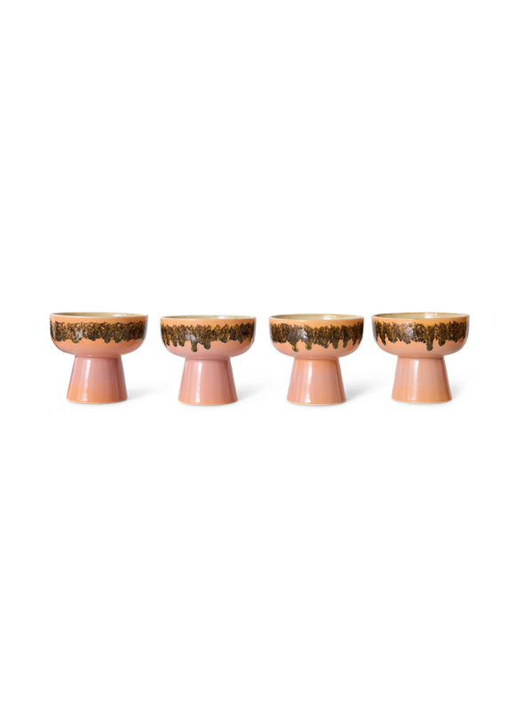 70s Ceramics Tapas Bowl on Base L in Lush from HK Living