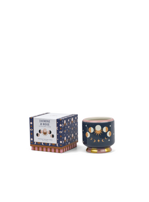 Adopo Moon Phases Ceramic Candle Jasmine & Rose from Paddywax