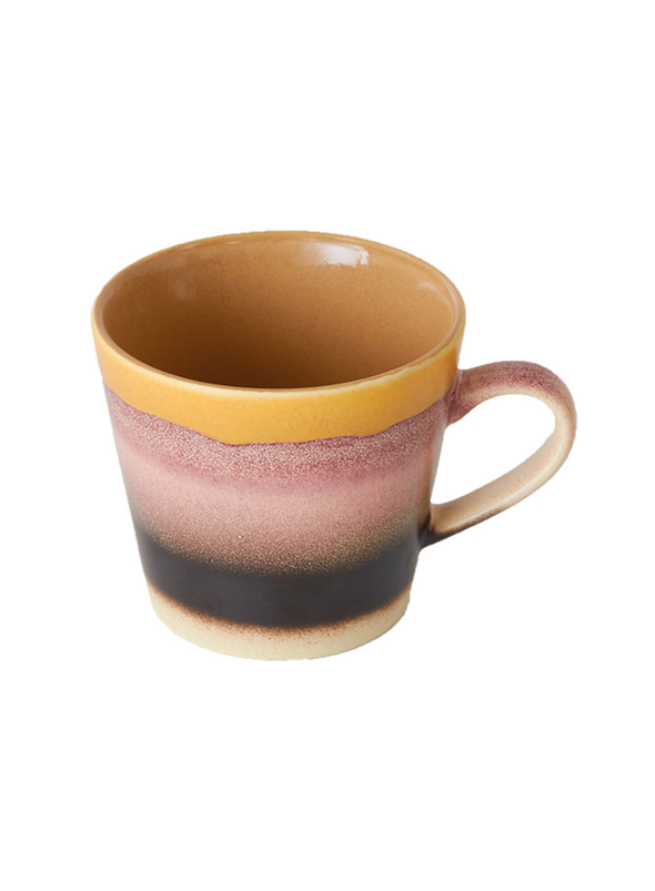 70s Ceramics Cappuccino Mug in New Sunset from HK Living