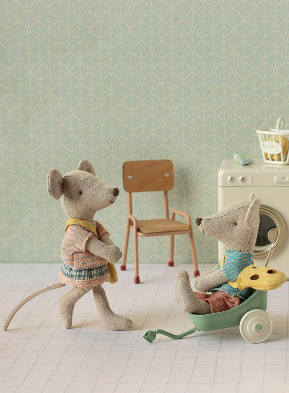 Maileg Little Sister Mouse with Bag