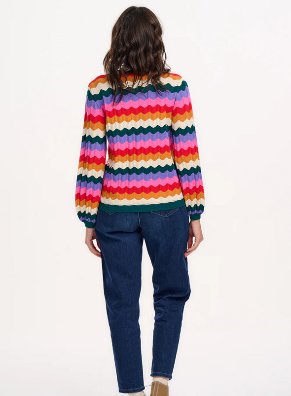 Ivona Jumper in Multi Beach Waves fom Sugarhill