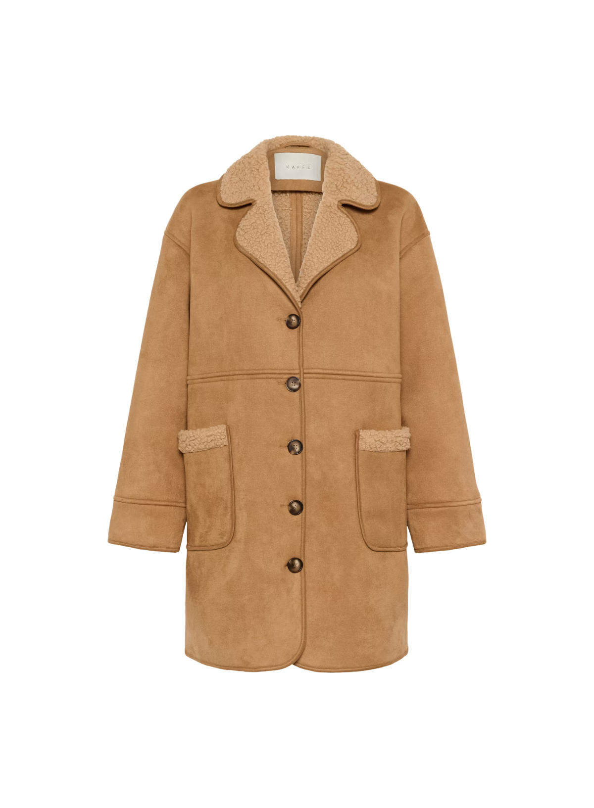 Marlie Coat in Toasted Coconut from Kaffe