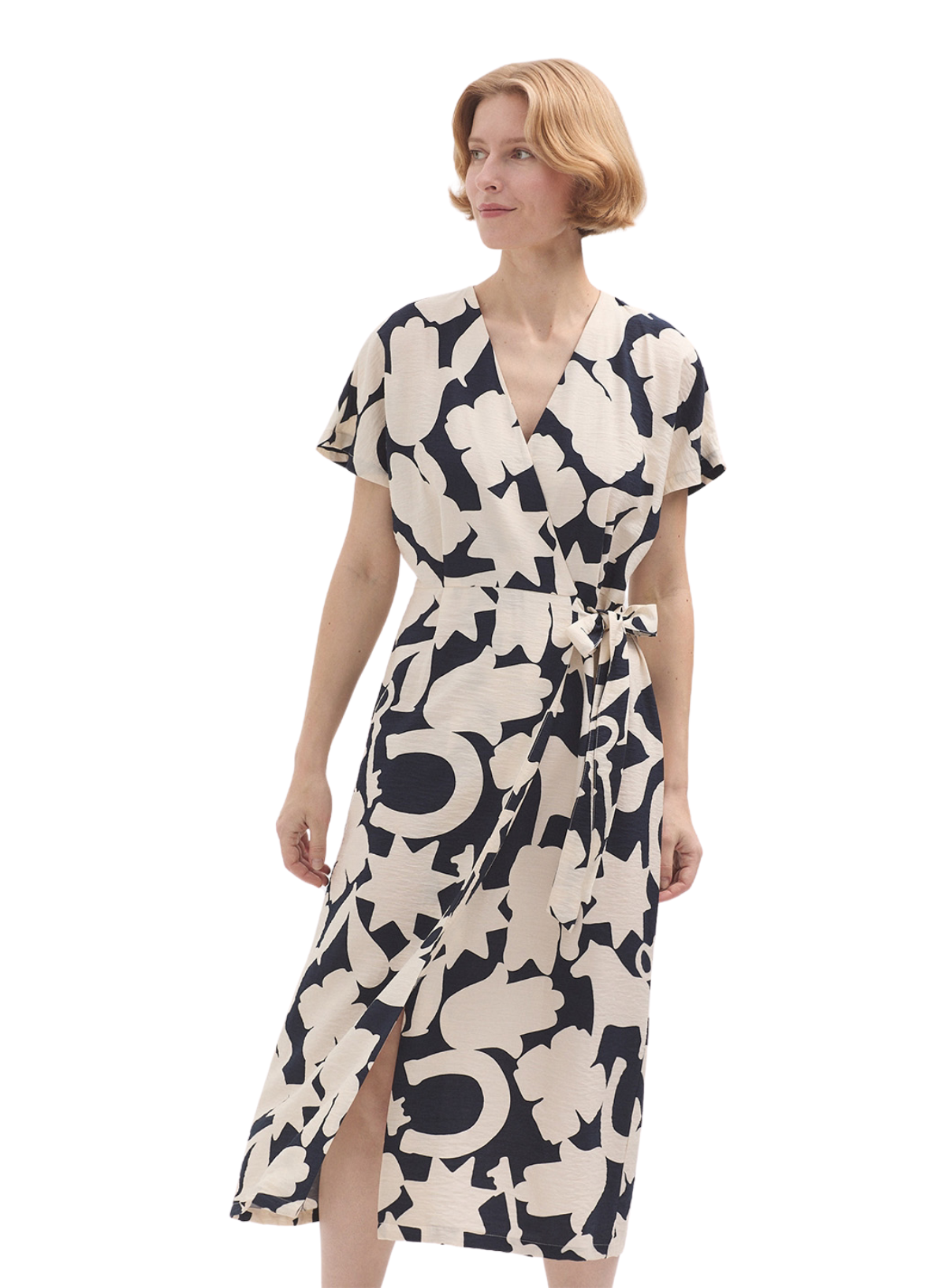Lucky Charms Print Wrap Dress in Navy from Nice Things