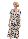 Lucky Charms Print Wrap Dress in Navy from Nice Things