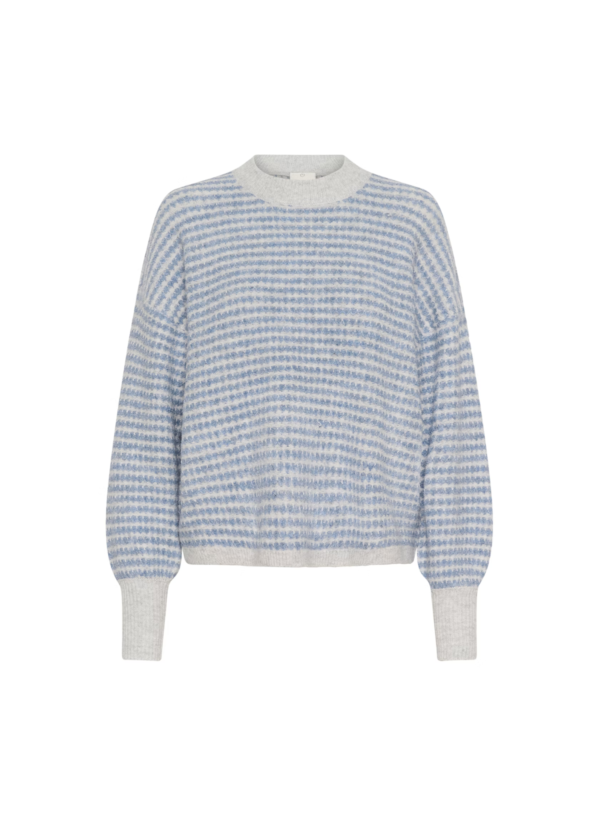 Ellery Knit Pullover in Windward Light Grey from Kaffe