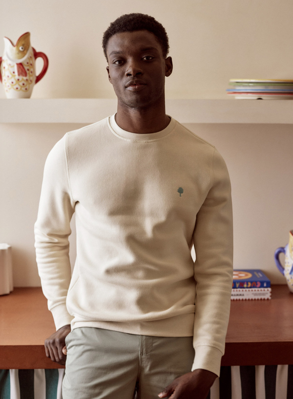 Donzy Sweat Knit in Ecru from Faguo