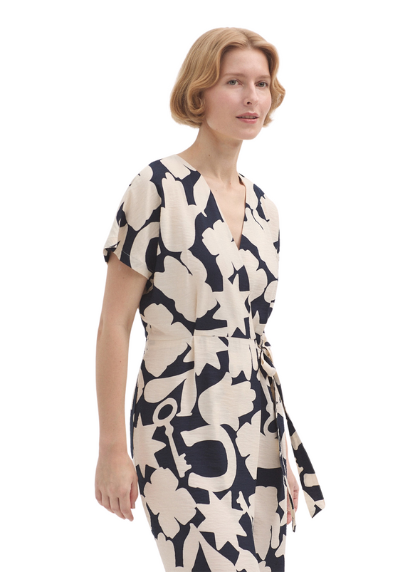 Lucky Charms Print Wrap Dress in Navy from Nice Things