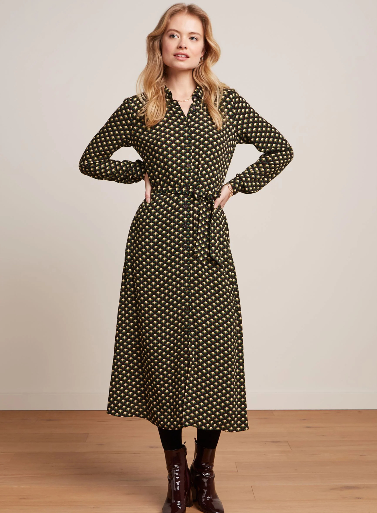 Olive Dress Mayfield in Sycamore Green from King Louie