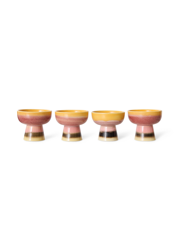 70s Ceramics Tapas Bowl on Base S in Sunshade from HK Living