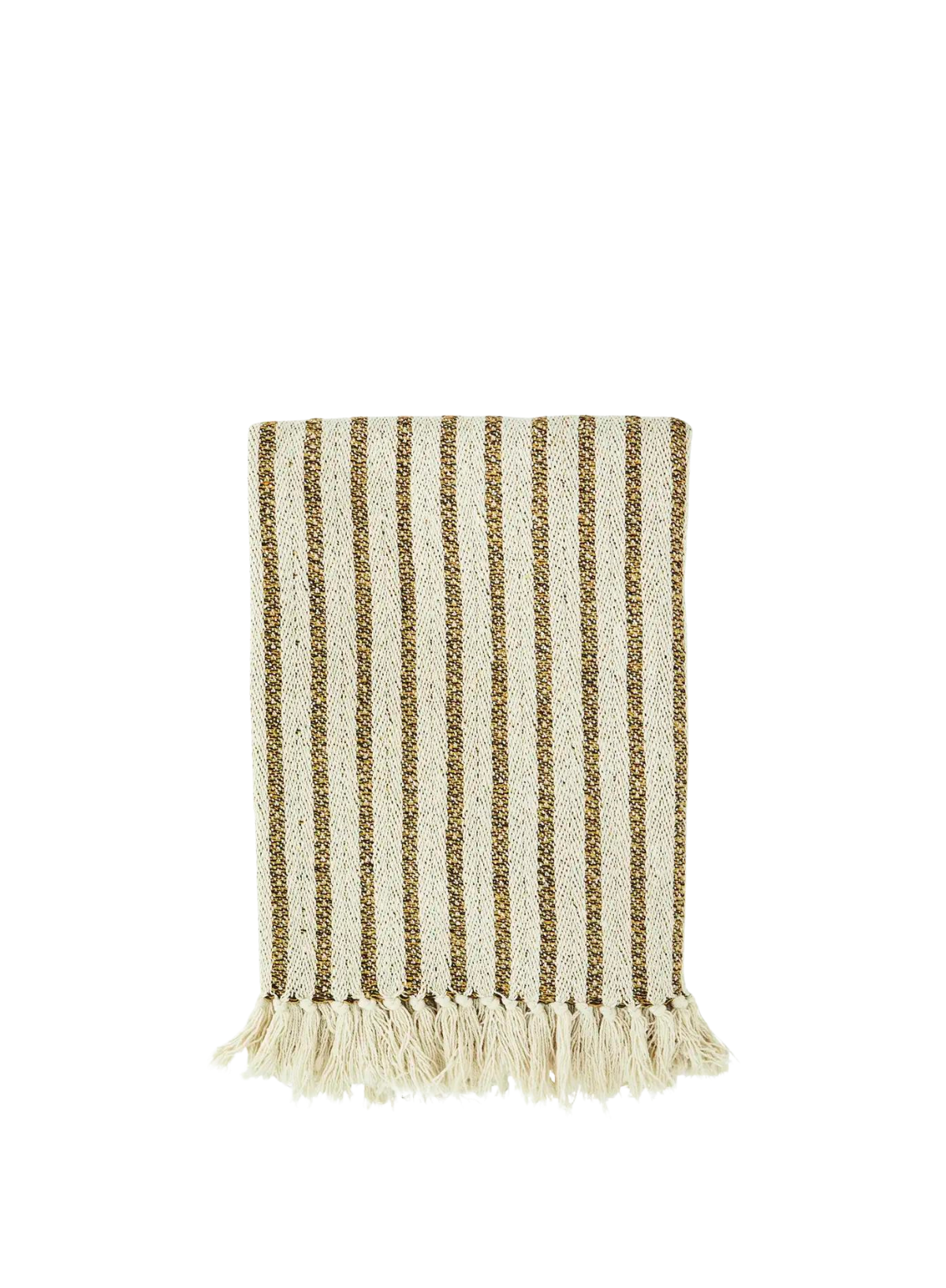Stripey Recycled Cotton Throw from Madam Stoltz