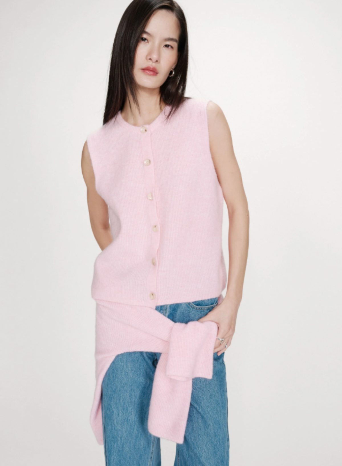 Grace & Mila Vollando Cardigan In Rose