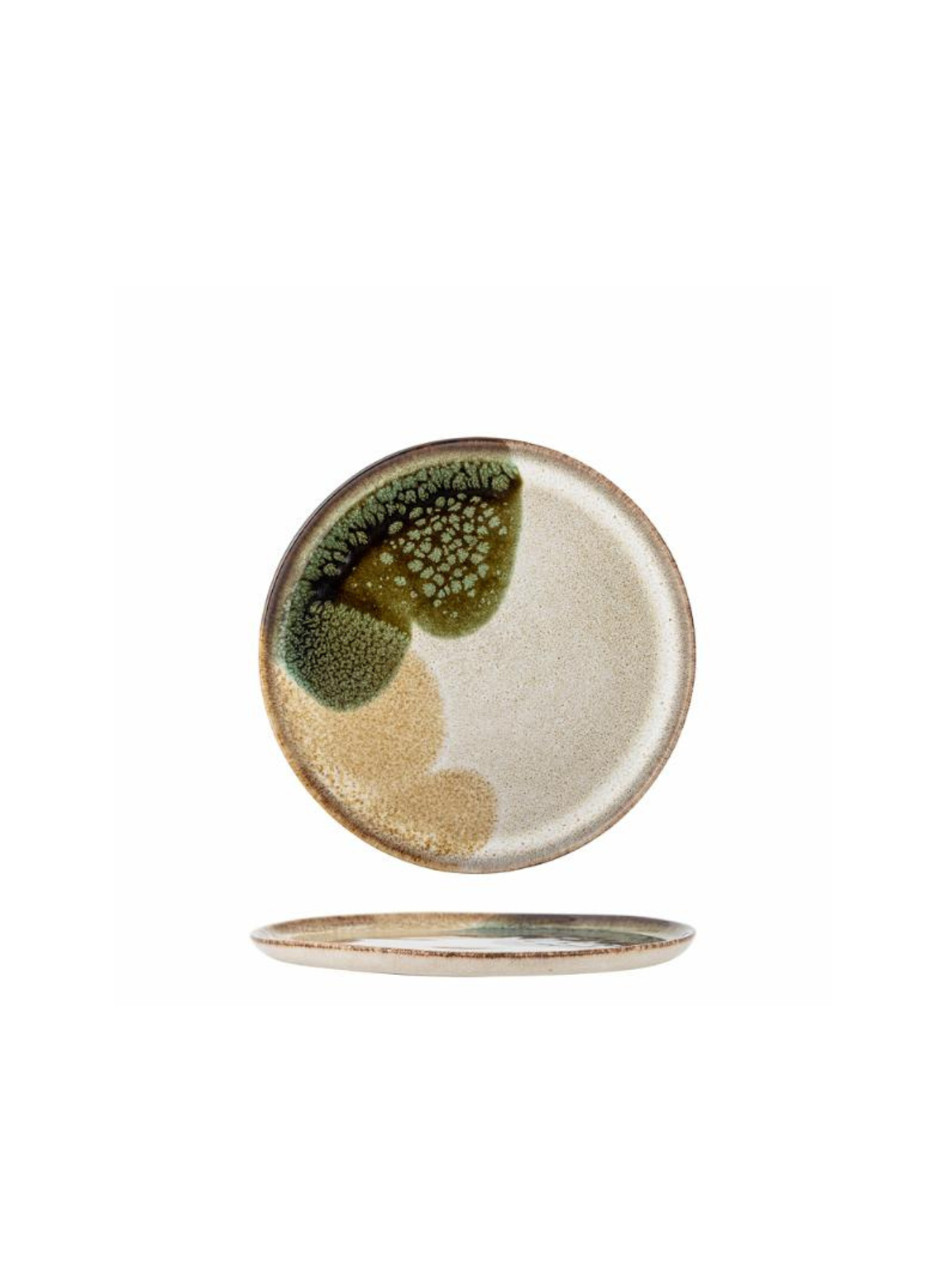 Bloomingville Stoneware Green Small Plate