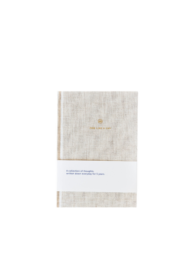 One Line a Day Journal in Linen from A-Journal