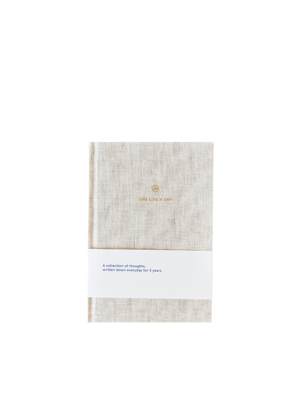 One Line a Day Journal in Linen from A-Journal